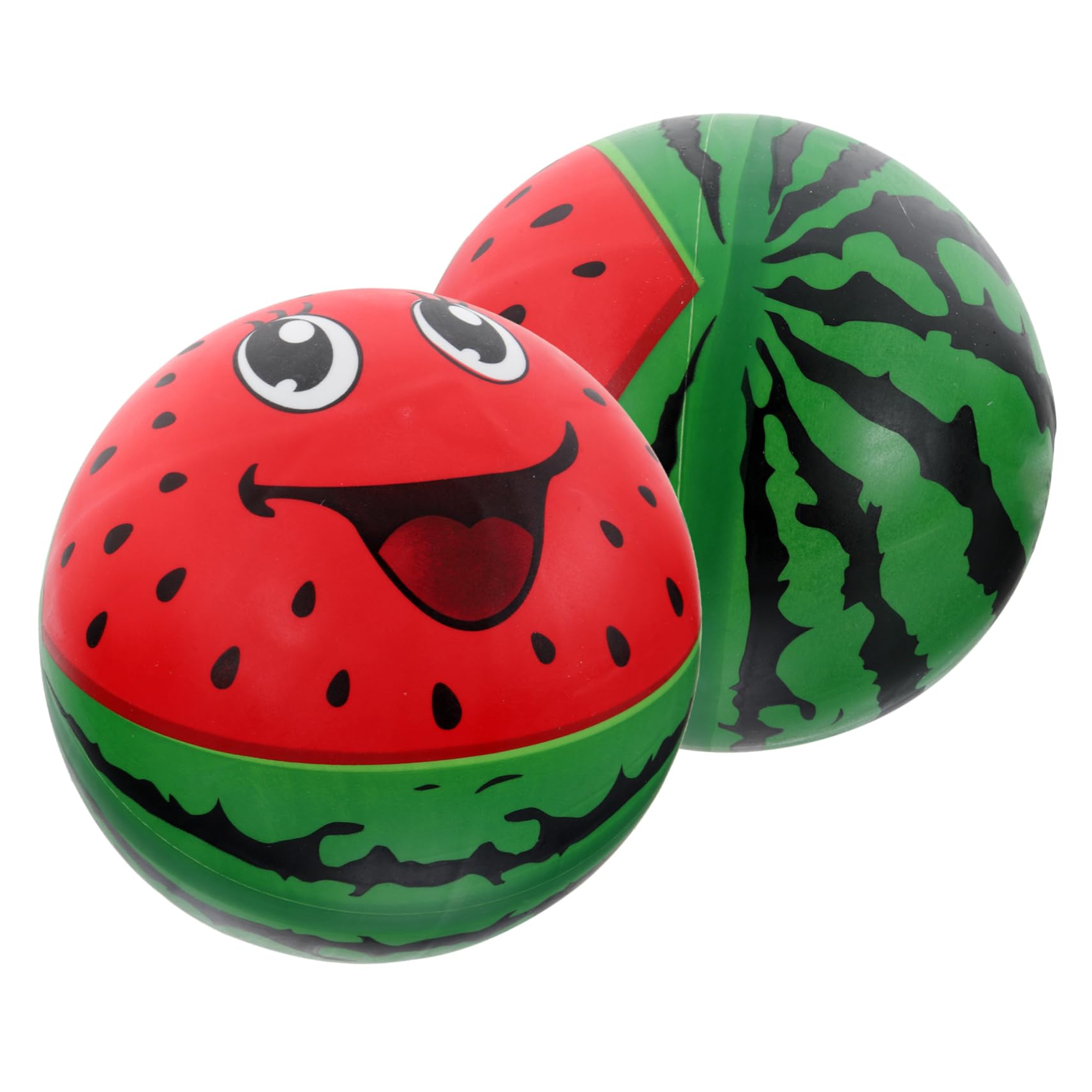 Yardwe Inflatable Watermelon Paddle Ball 8.27 Inch Beach Balls Set for Kids Outdoor Pool Toys Hand-Eye Coordination and Physical Activity