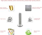 Lemiyoo M8 Stainless Steel Hex Bolts Nuts Assortment 80pc Silver Machine Screws view 5