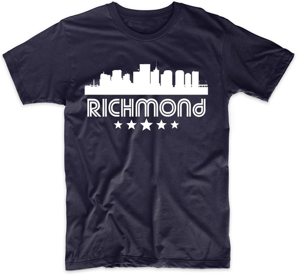 Men's Richmond Shirt Richmond Virginia Skyline Retro