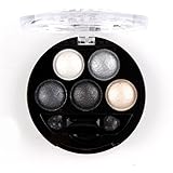 Mallofusa 5 Colors Eye Shadow Powder Metallic Shimmer Eyeshadow Palette (Galaxy Silver) 4.7oz