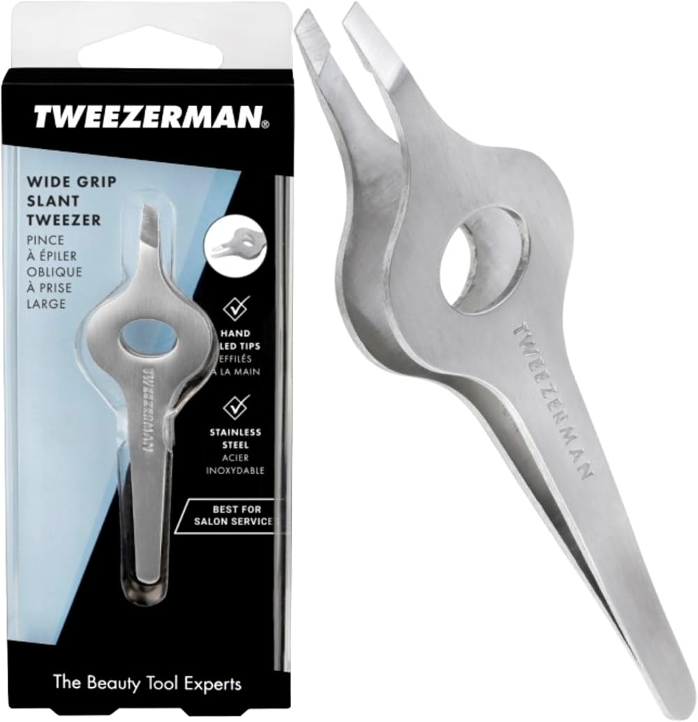 Tweezerman Wide Grip Tweezer Professional Stainless Steel Extra Large Precision