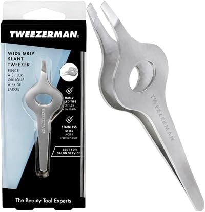 Tweezerman Wide Grip Tweezer Professional Stainless Steel Extra Large Precision