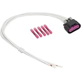 Anina 5-Way Mass Air Flow Connector Pigtail MAF Multi-Purpose Sensor Connector Compatible with GMC Chevrolet Cadillac Models Connector 1.46" Diameter, Replaces PT1338, PT2785, 1P2072, 19151498