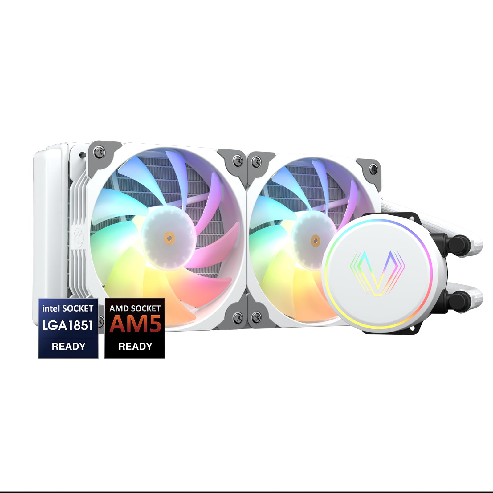 Vetroo V240 White Liquid CPU Cooler 240mm