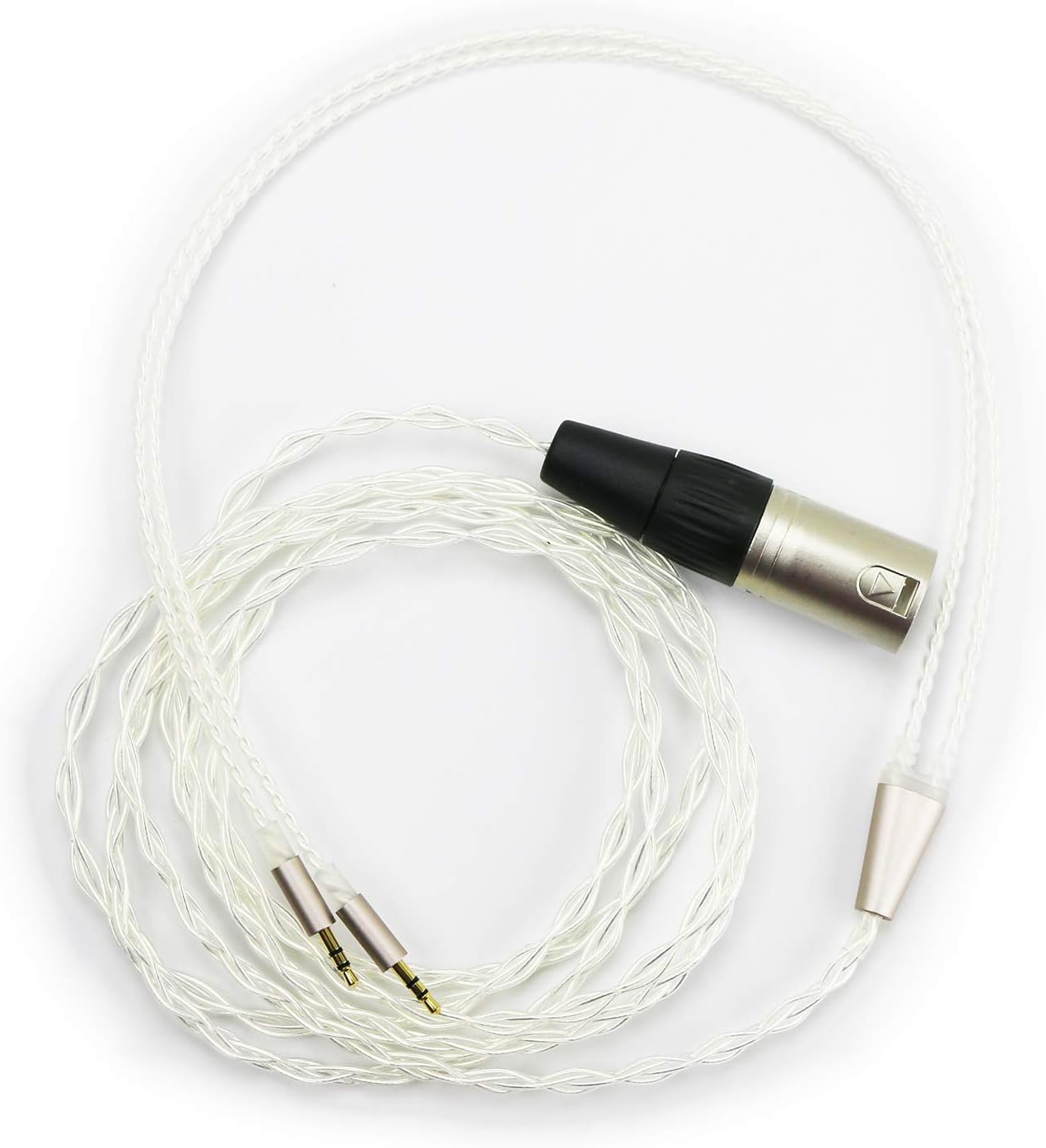 ABLET HiFi Cable with 4-pin XLR Balanced Male to Dual 2.5mm male Compatible with Hifiman HE400S, HE-400I, HE560 - Image 3