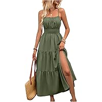 LILBETTER Women's Beach Crochet Backless Bohemian Halter Maxi Long Dress  (White,Small) at Amazon Women's Clothing store