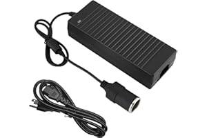 LSKASELUE AC to DC Converter, 15A 180W Power Supply Adapter Auto Cigarette Lighter Socket, 100V-240V to 12V Converter AC/DC T