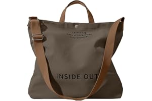 LNORMIA Canvas Tote Bag For Women inside out bag Crossbody Handbag with Adjustable Strap and Coin Purse for Work,Travel,Grocery