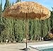 Bayside21 8' Hula Thatched Tiki Umbrella Natural Color