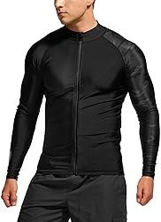TSLA Men's Long Sleeve Zip Rash