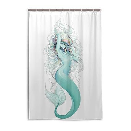 Amazon Com Wbkcqb Unisex Beautiful Mermaid Shower Curtain