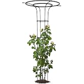 Trellis for Climbing Plants Outdoor 69" H, Mushroom Top Trellis,1Pack | Trellume Umbrella Trellis for Climbing Plants, Garden Trellis for Potted Roses, Vines, Jasmine