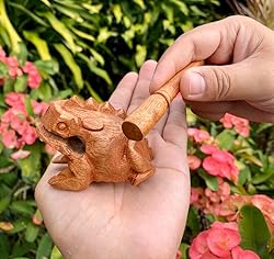 Percussion Instruments Wooden Frog 3 Pcs Set of 4