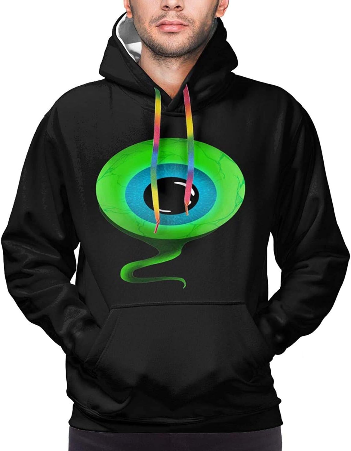 Buddyan Jacksepticeye Eyeball Men's Hooded Shirt Hoodies Sweater