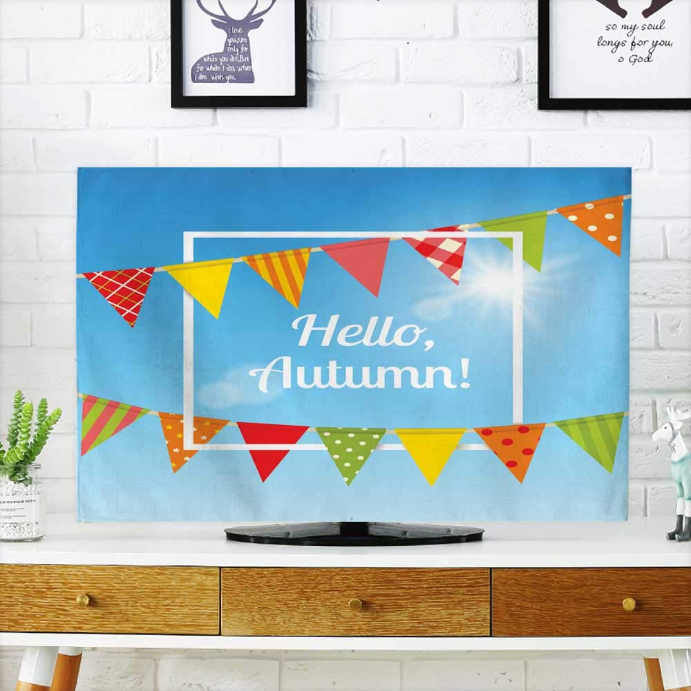 Amazon Com Tv Dustproof Cover Clothhello Fall Handwritten Hand
