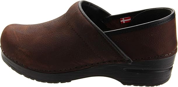 sanita oiled leather clogs