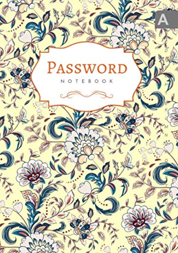 Password Notebook: A5 Internet Login Journal Medium with Alphabetical Tabs | Provence Style Vintage by Emily Grace