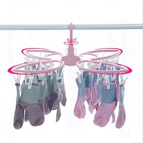 Amazon Com Sdoveb Foldable Clip And Drip Hanger Clothes Hanging