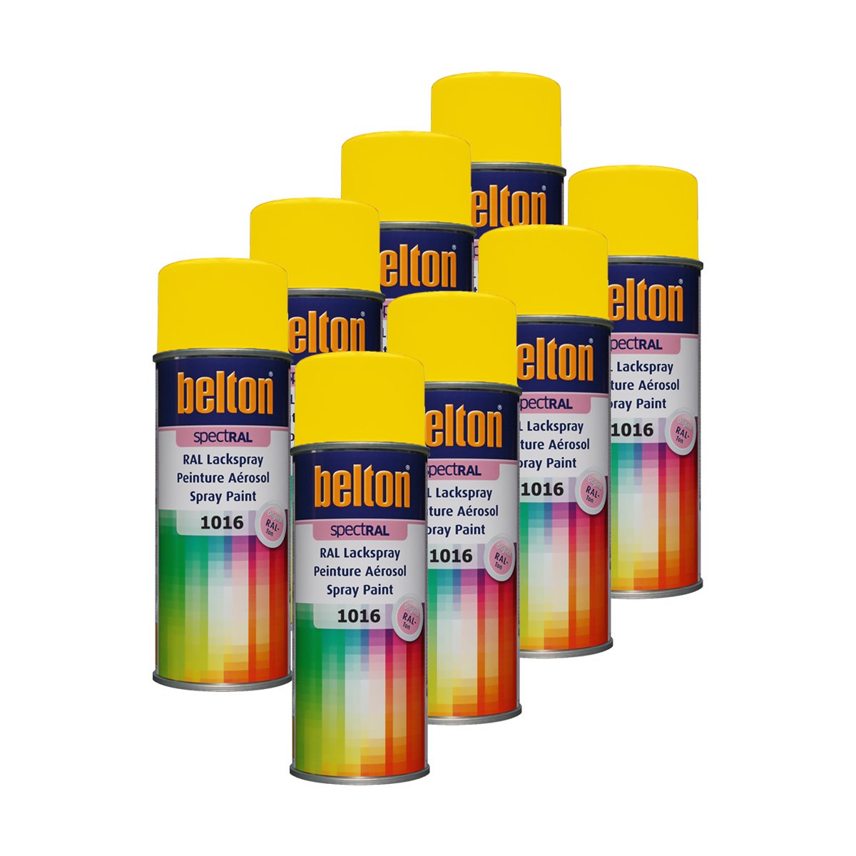 8x Kwasny 324 200 Belton Spectral Spray Paint Ral 1016 Sulphur