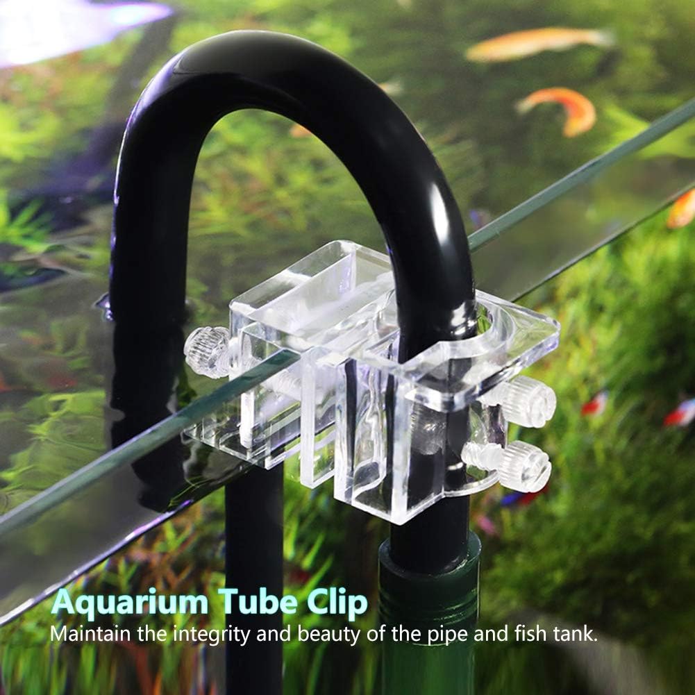 Pssopp 20mm Adjustable Acrylic Aquarium Water Pipe Holder Water Tube Clamp Fixed Clip Fish Tank Hose Holder Feeding Tube Fixing Clip - Image 5