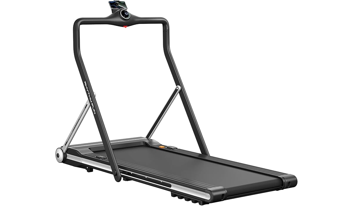 RHYTHM FUN Foldable Handrail Running Treadmill 