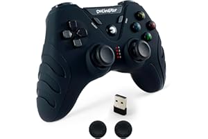 DuLingKer PC Controller Wireless, PS3 Controller PC Gamepad with Hall Effect Joystick and Dual Vibration, 2.4G Wireless Gaming Controller for PC Windows 11 10 8, PS3, Android TV, Steam, Raspberry Pi