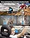 ZEALOT S1 Portable Waterproof Wireless Bluetooth Speakers with Toolless Bracket and Carabiner, Bike Accessory with Mobile Power Bank, Emergency Torchlight, TF Card Music Player (Blue)