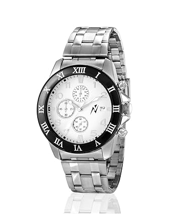 Analogue Silver Dial Mens Watch