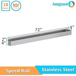 AmGood 72 in. Single Tier Stainless Steel Speed