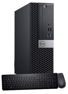 Dell OptiPlex 7070 SFF Desktop Computer PC, Intel 8 Core i7-9700 3.0GHz up to 4.70GHz,32GB DDR4 Ram New 1TB NVMe M.2 SSD,AX210 Built-in WiFi 6E,Windows 11 Pro, Wireless Keyboard & Mouse (Renewed)