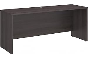 Bush Business Furniture Studio C 72W x 24D Credenza Desk in Storm Gray, Computer Table for Home or Professional Office