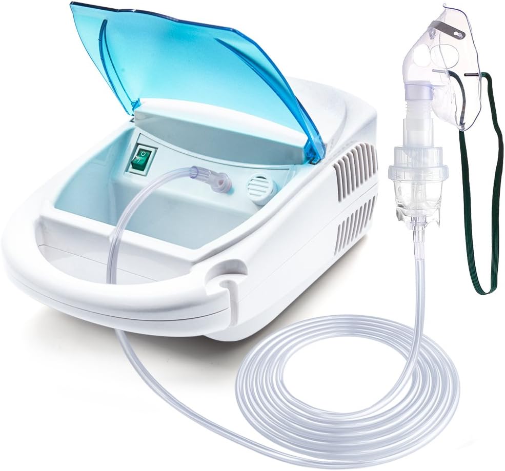 Cool Mist Inhaler Portable Compressor System Kit Humidifiers for Kids Adults Home and Travel-1 Year Warranty