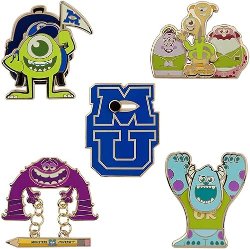 Amazon ディズニーストア モンスターズ大学 Oozma Kappa ピンセット 限定版 300 サリー マイクワゾウスキー アート テリー テリー テリー スクイッシー ドン ロゴ ブローチ 通販