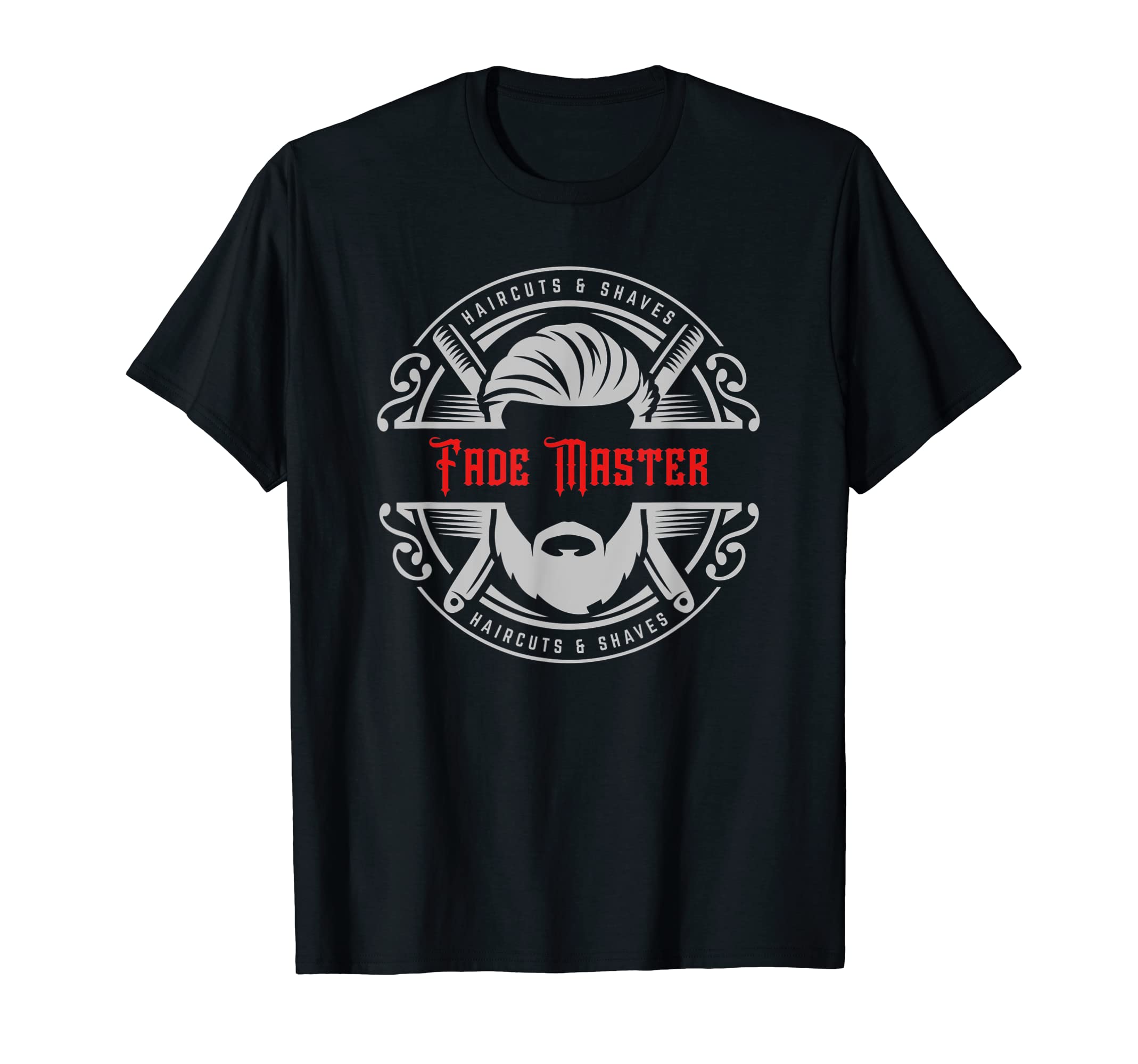 Hair Stylist Gifts Barber Chair Fade Master Barbering Tee T-Shirt