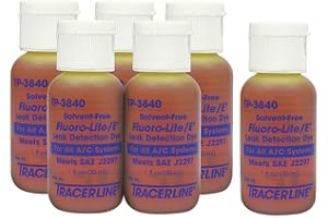 Tracer Fluoro-Lite Universal Bottled A/C Dye, Case of (6) 1 oz. bottles (TP-3840-0601)