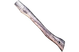 Ckuakiwu Axe Handle, 17in Wood, Retro Textured, Shock Resistant, Easy Assembly, Clear Grain Uniformity