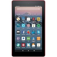 Fire 7 Tablet with Alexa, 7" Display, 8 GB, Punch Red - with Special Offers