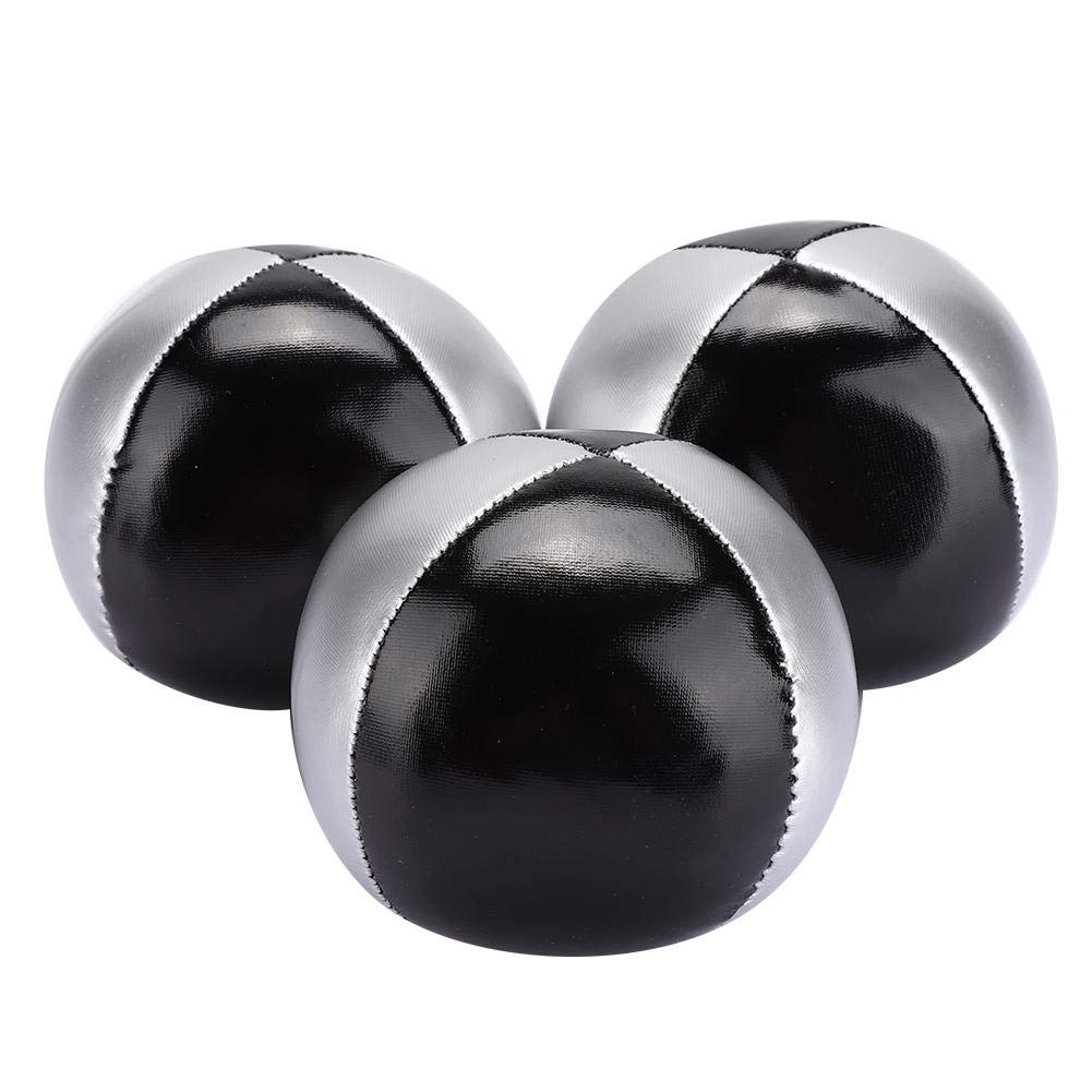 3PCS Juggling Ball PU Leather Fine Colloidal Particle Indoor Leisure Portable