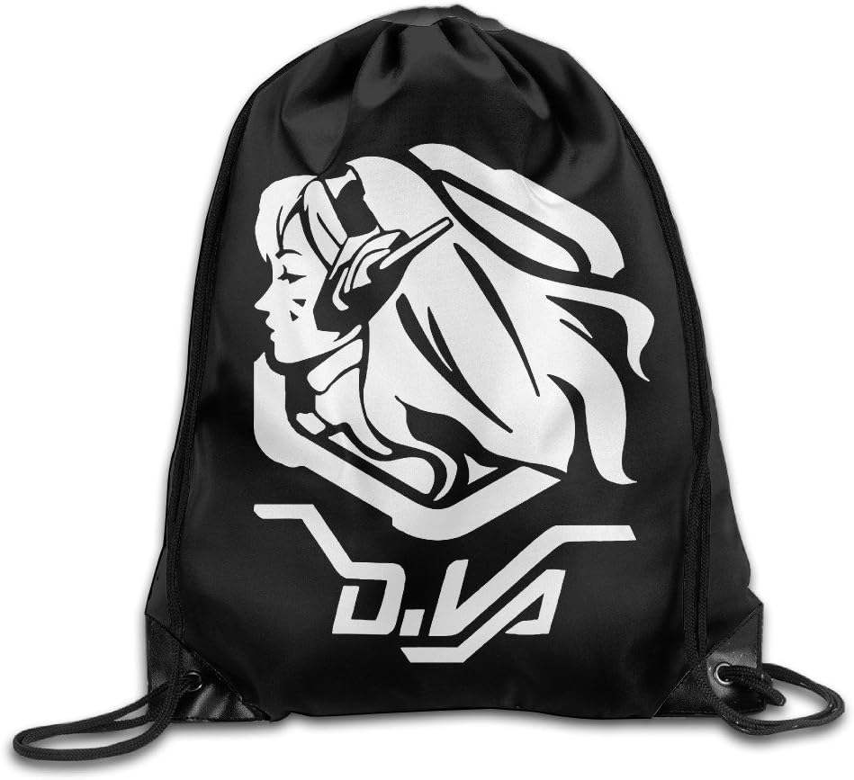 Overwatch D.VA Drawstring Bags Visor Backpack Sport Bag For Men & Women Backpack For Teens