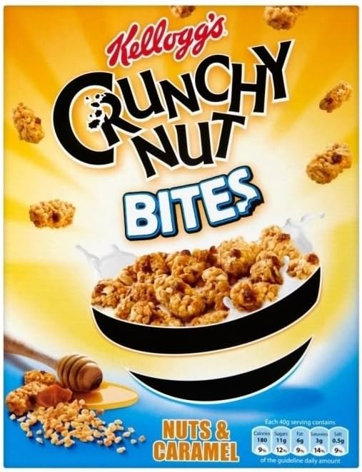 Kellogg's Crunchy Nut Bites Nuts & Caramel (360g) Amazon.co.uk