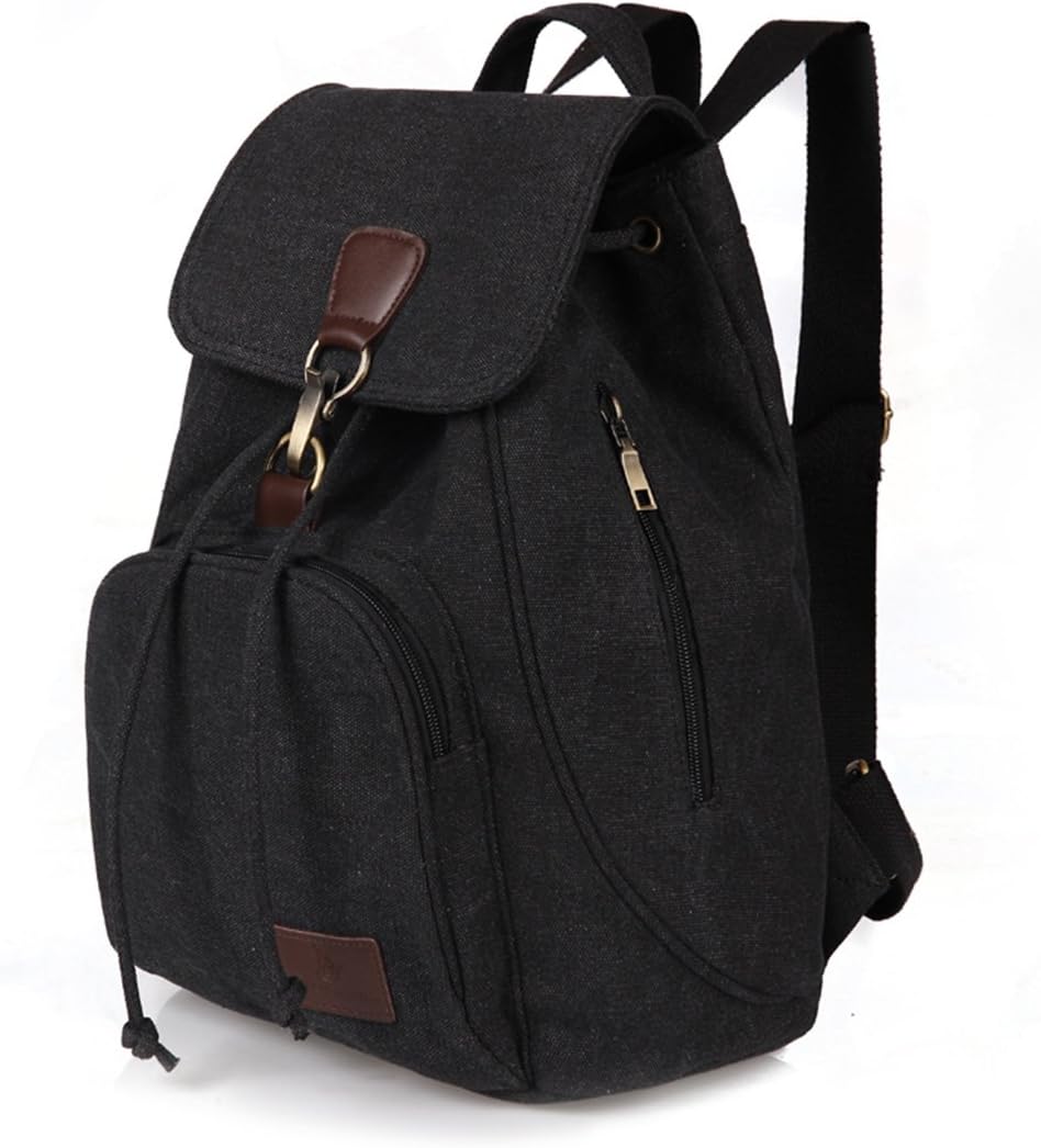 Qyoubi Womens Canvas Fashion Backpacks Purse Casual Outdoor Shopping Daypacks Hiking Travel Multipurpose Bag