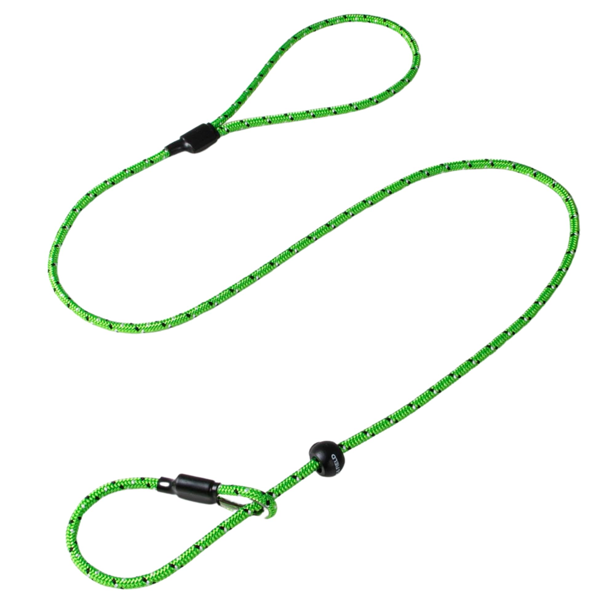 Dog & Field Pro Trialler Slip Lead - Professional Gundog Slip Lead & Anti Tangle Swivel Leads (Lime Green)