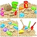23 Pcs Beach Sand Toys Set, Ohuhu Beach Toys for Age 3-10, Include Beach Molds, Sand Molds, Bucket, Beach Shovel Tool Kit, Sand Water Wheel, Animals, Castle, for Toddlers, Kids with Mesh Bag