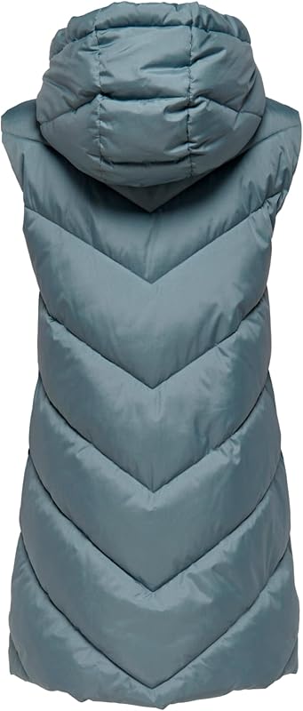 Jacqueline de Yong JDYSKYLAR - Chaleco de plumón para mujer, Stormy Weather/Black, XS