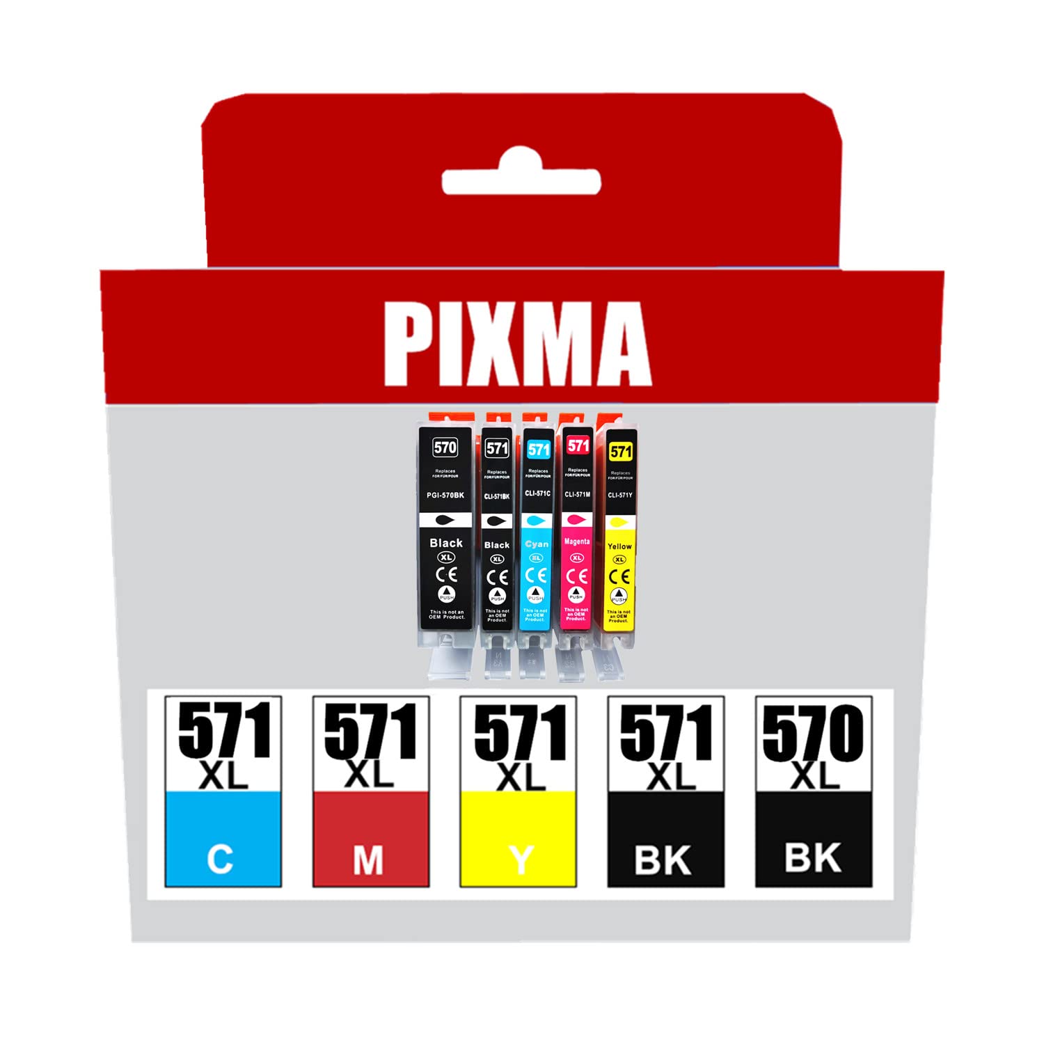 Cartuccia d'inchiostro compatibile per Canon PGI-570 CLI