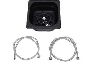 VBESTLIFE Automatic Pitcher Rinser, Stainless Steel Embedded Cup Washer with High Pressure Rinsing for Home and Commercial Us