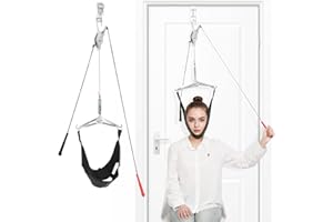 Cervical Neck Traction Device Over Door for Home Use, Neck Stretcher for Spine Decompression, for Physical Therapy,Neck Pain 