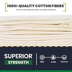 SGT KNOTS Cotton Sash Cord - All Purpose Rope for