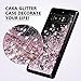 Caka Case for Galaxy Note 8 Glitter Case for Women Girls Liquid Bling Shining Sparkle Luxury Flowing Floating Waterfall Quicksand Girly Soft TPU Black Case for Samsung Galaxy Note 8 (Rose Gold)