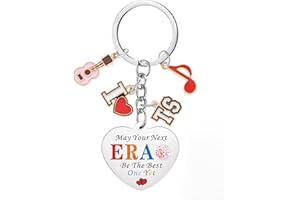 Taeekiy I LOVE TS POP Music Keychain Theme Gift For Fan Decorations, Cute Music Key Chain Merch Party Favors Gift For Women Girls Kids Boy Adult, Pretty Quotes Stuff Key Ring